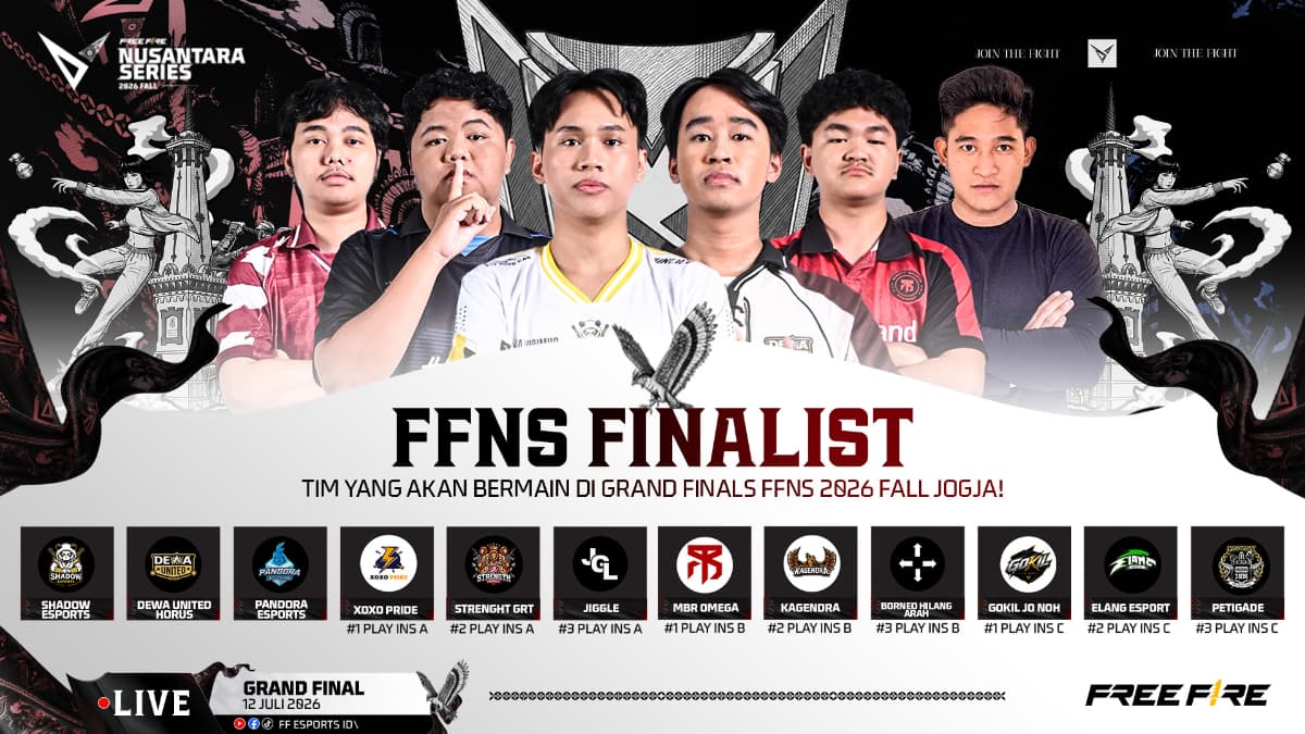 Babak Play-Ins Usai, 12 Tim Siap Guncang Grand Finals FFNS 2026 Fall di Yogyakarta!