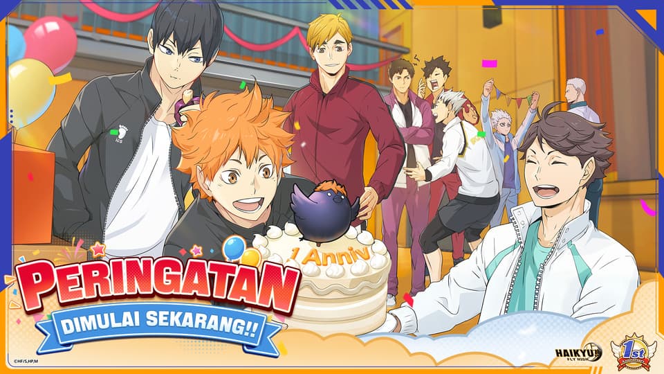 Penuh Hadiah! HAIKYU!! FLY HIGH Gelar Evet Perayaan Aniversary Pertamanya Selama Sebulan