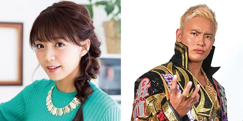 Suzuko Mimori dan Kazuchika Okada sebagai Pasangan Suami Istri (Sumber: With the Will Digimon Forums)