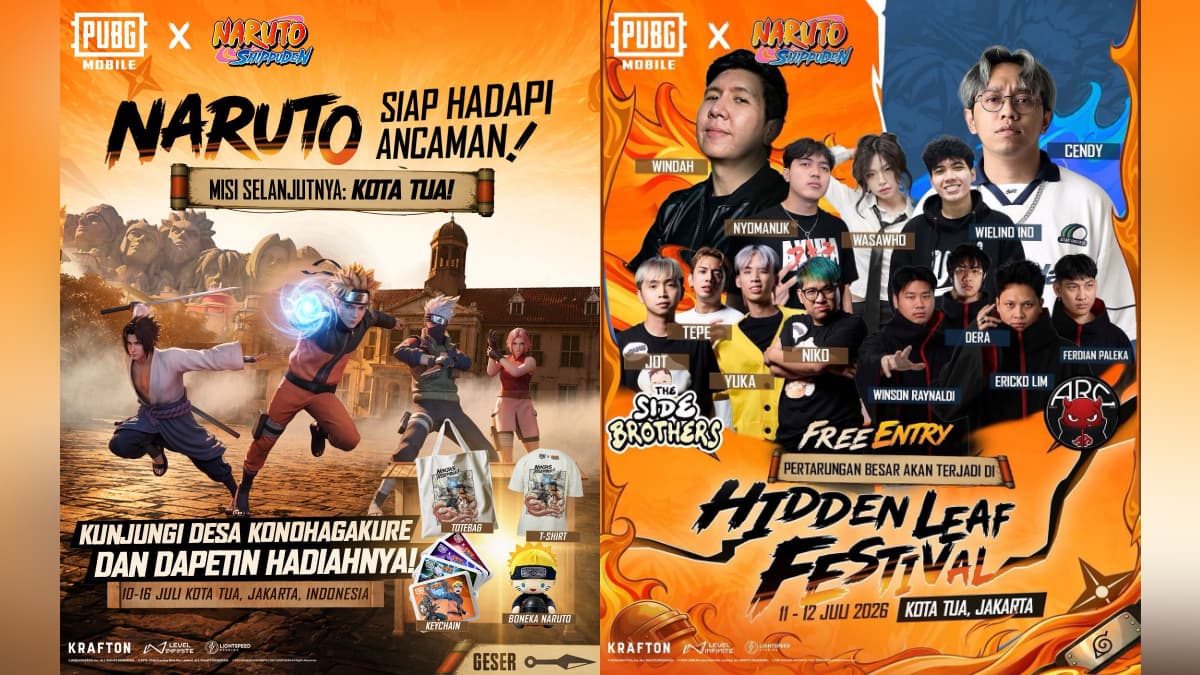 Seru! PUBG Mobile Hadirkan Hidden Leaf Festival di Kota Tua Jakarta, Rayakan Kolab Bareng Naruto Shippuden