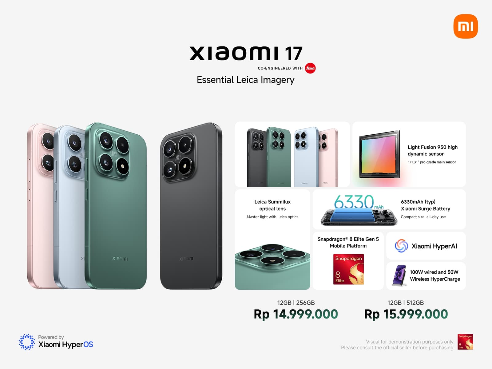 Xiaomi 17 harga dan spesifikasi
