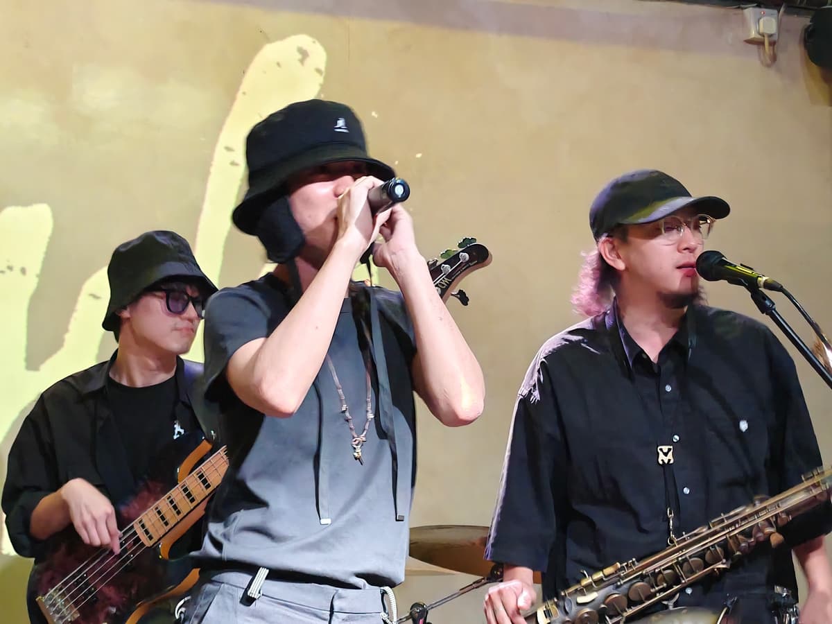 Tiga personil yang membentuk identitas dari Black Petrol, Takehiro, Somaota dan Yasuhara Daiki. (FOTO: Seno)