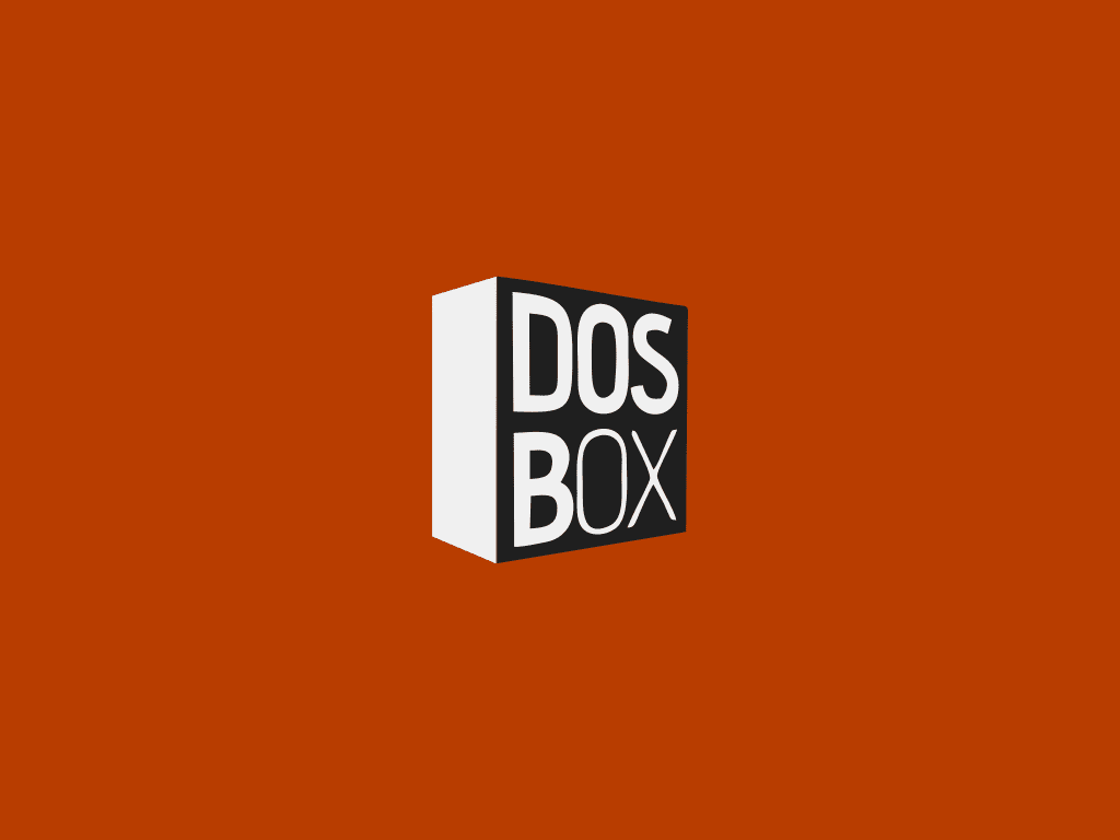 0 box. DOSBOX logo.