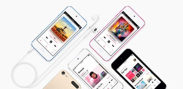 Gambar iPod Touch Generasi Ke-7 dalam Berbagai Varian Warna