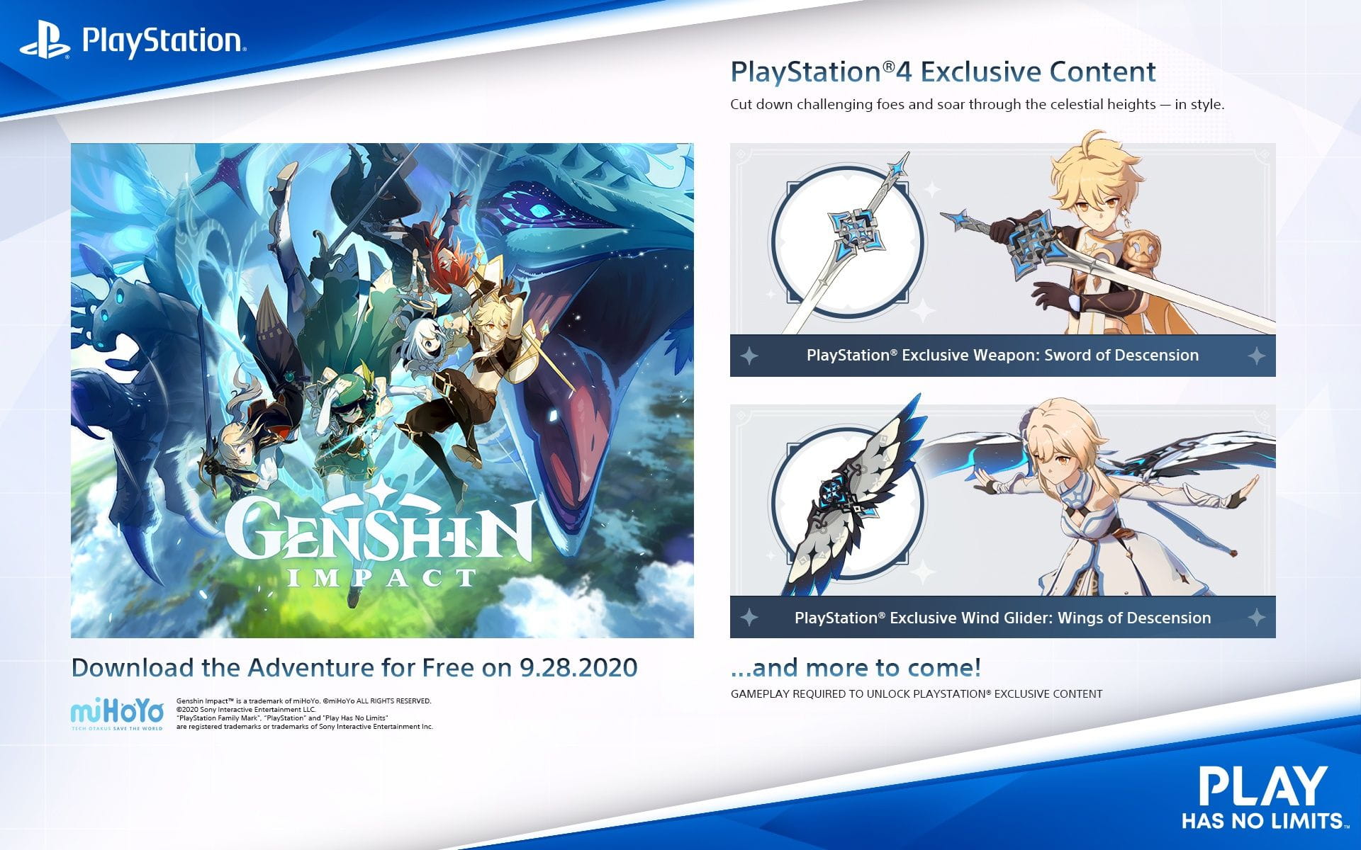 Genshin Impact PS4 Rilis September 28 Gratis RPG Open World Eksklusif Pre Order